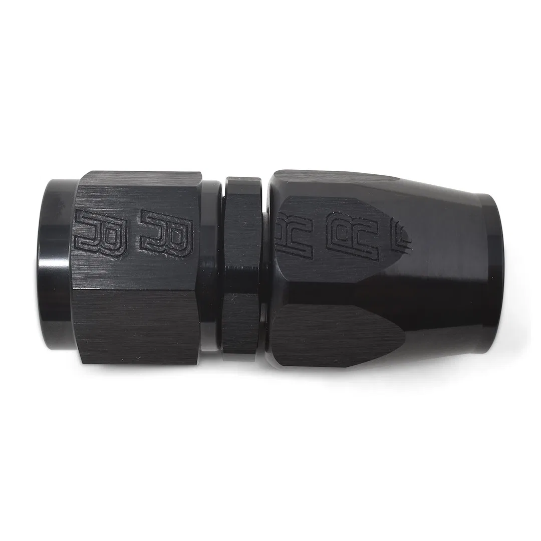 610045 – RUSSELL/EDEL Hose End Fitting, -10 AN Hose -10 AN Outlet Straight Anodized Black Aluminum Single